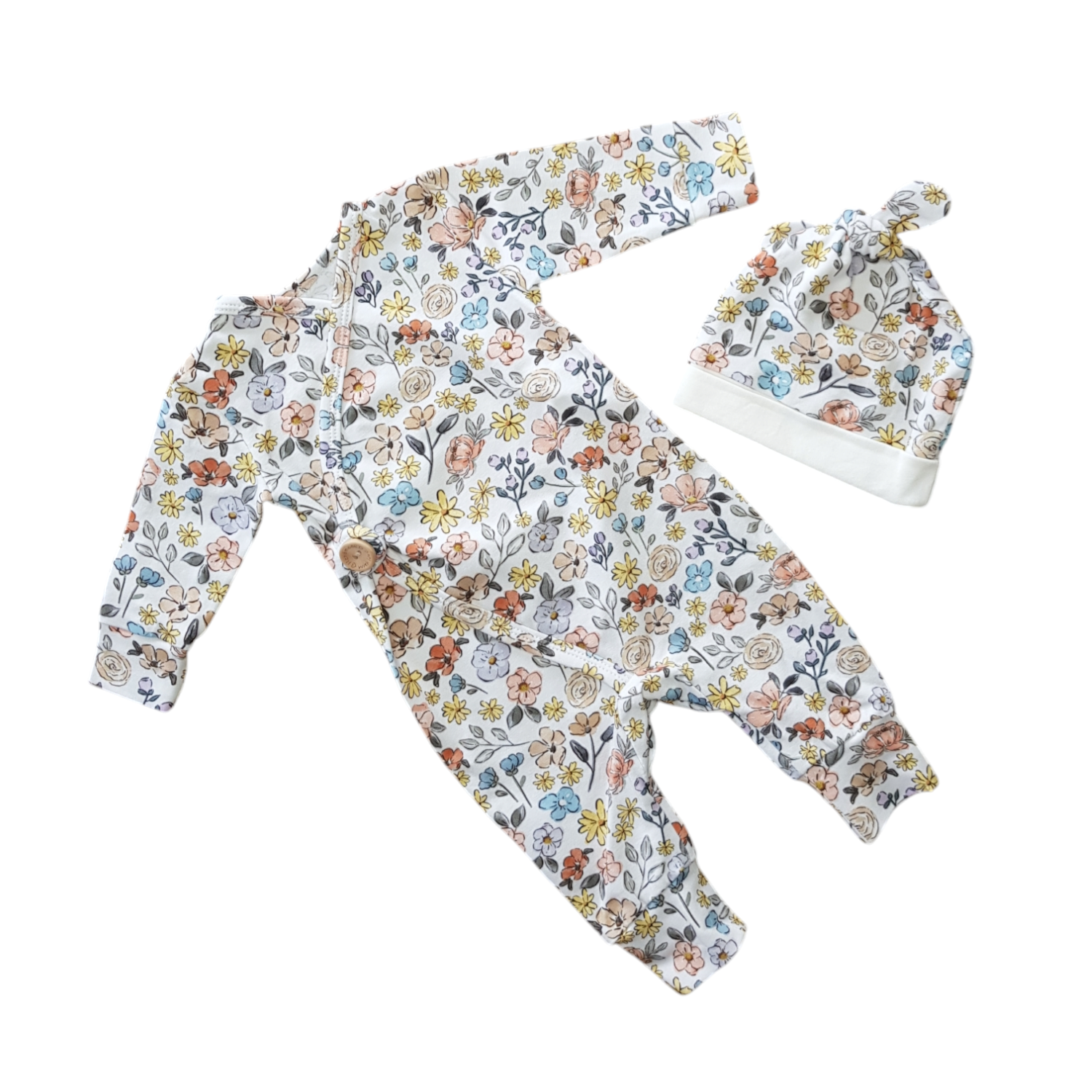 Boxpakje met muts cartoon bloemen