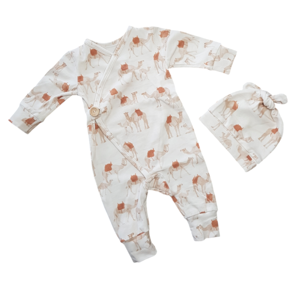 Boxpakje met muts dromedaris maat 50