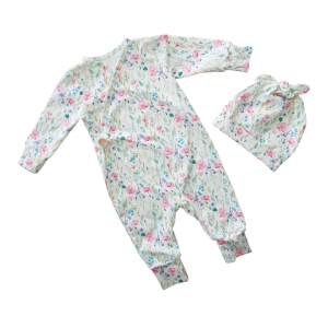 Boxpakje met muts klaprozen maat 50