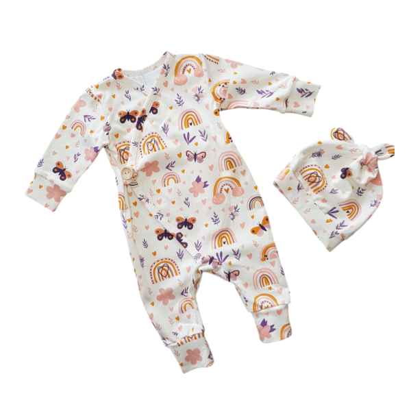 Boxpakje met muts vlinders maat 50