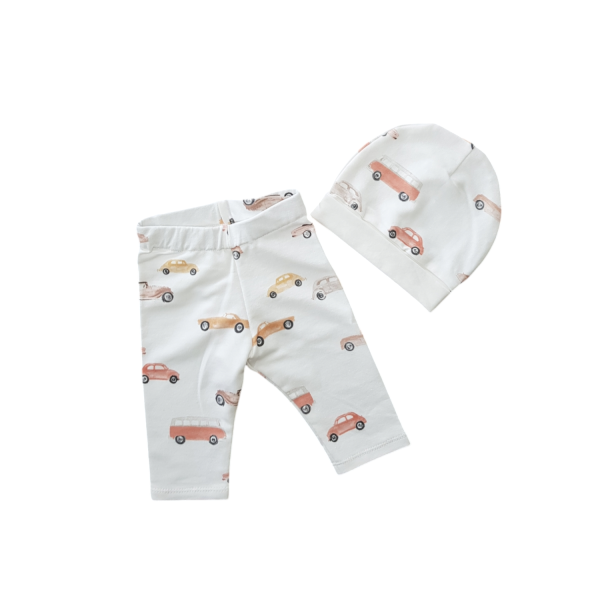 Legging met muts oldtimers crème maat 50