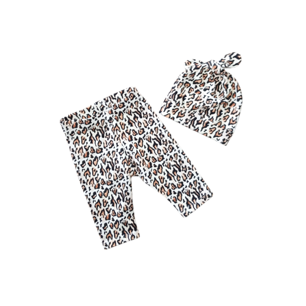 Legging met muts panter maat 50
