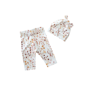 Legging met muts veldbloemen maat 50