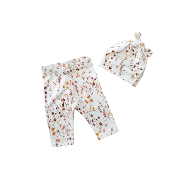 Legging met muts veldbloemen maat 50