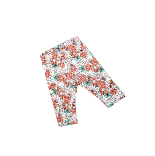 Legging rode bloemen maat 56