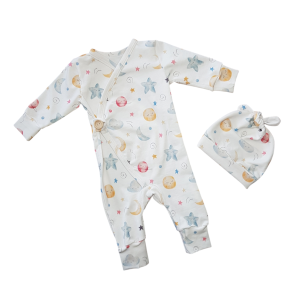 Boxpakje met muts sterrenstelsel maat 50